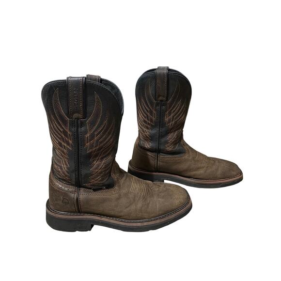 Wolverine Men\'s Western Work Boots — Brown Leather, Size 8M main image 6